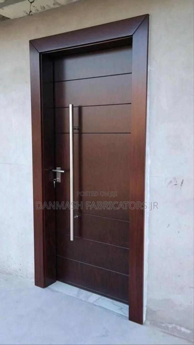 Modern Wooden Security Door - main view