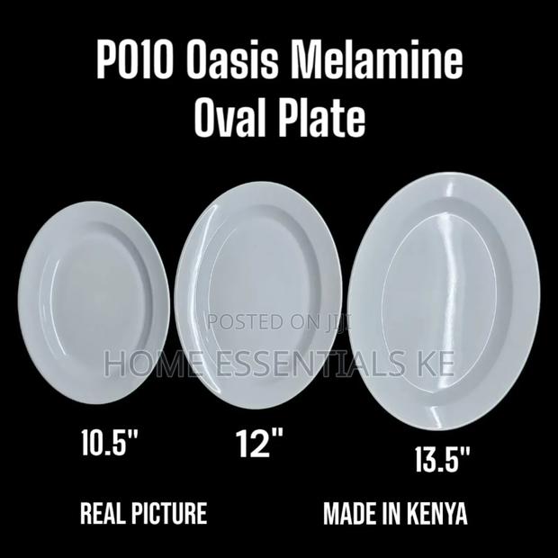 Oasis Melamine Oval Plate. Sizes 10"/12.5/13.5"