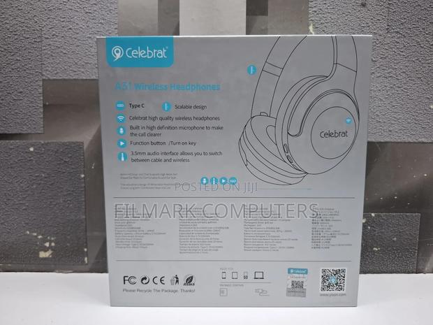 Celebrat A31 Over-ear Wireless Bluetooth-compatible Headset - thumbnail 3