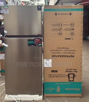 Hisense Fridge 424litrs Double Door Silver Colour