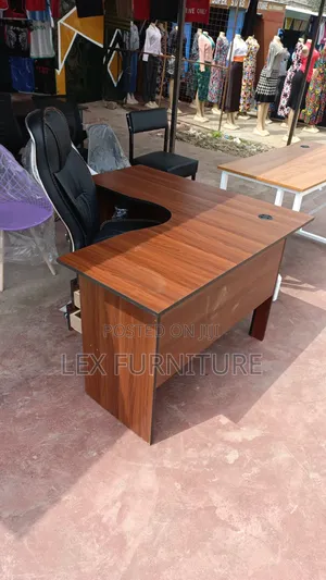 Udjustable Leather Office Chair Plus Lshape Office Desk