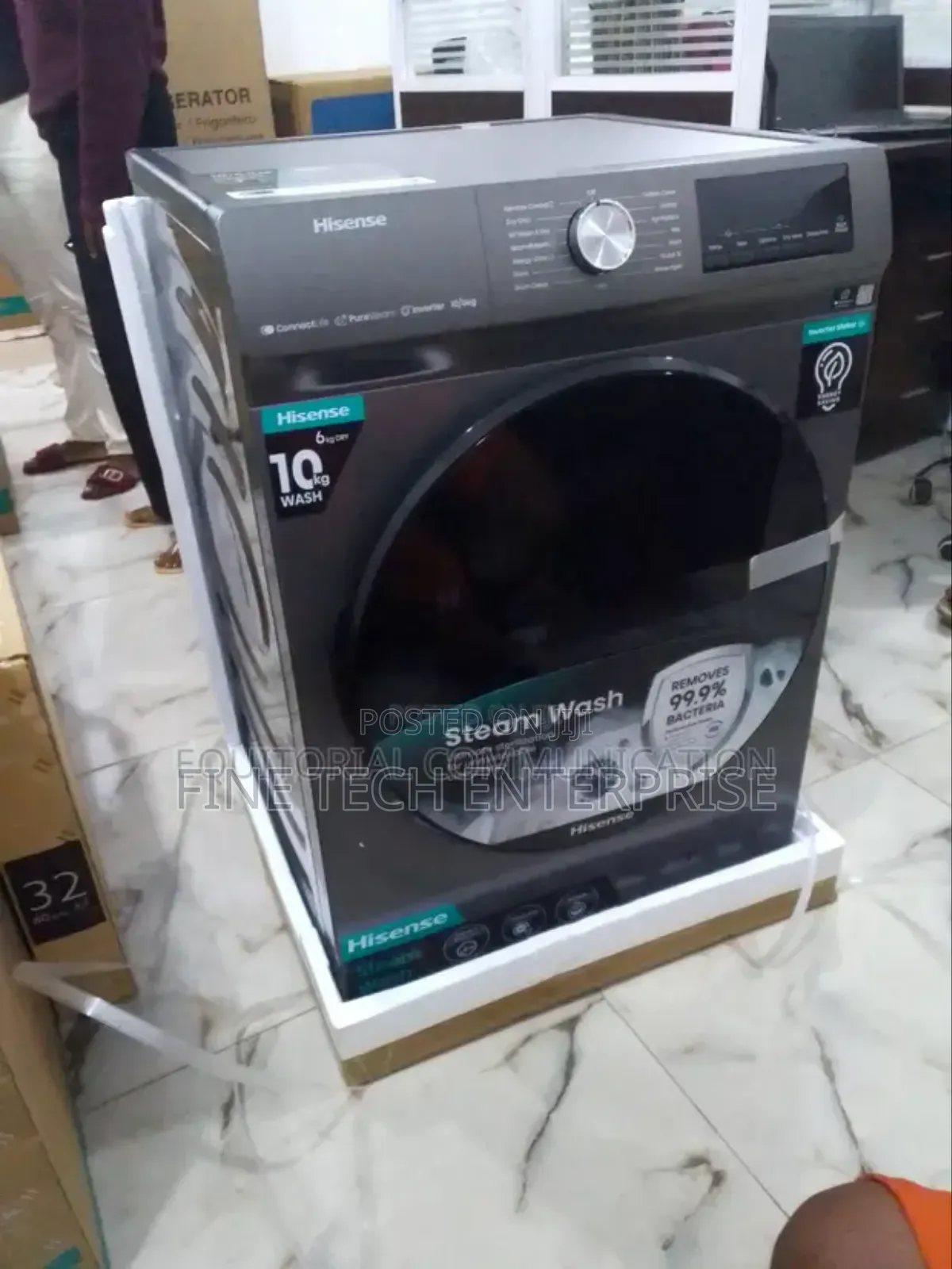 Hisense Machine Front Load 10.5/6kg
Grey Wash Dry Full Automatic