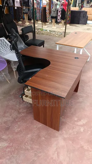 3drawers Lshape Office Table Plus Headrest Office Chair