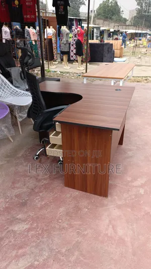 H89 Headrest Office Chair Plus Dark Walnut Lshape Office Table