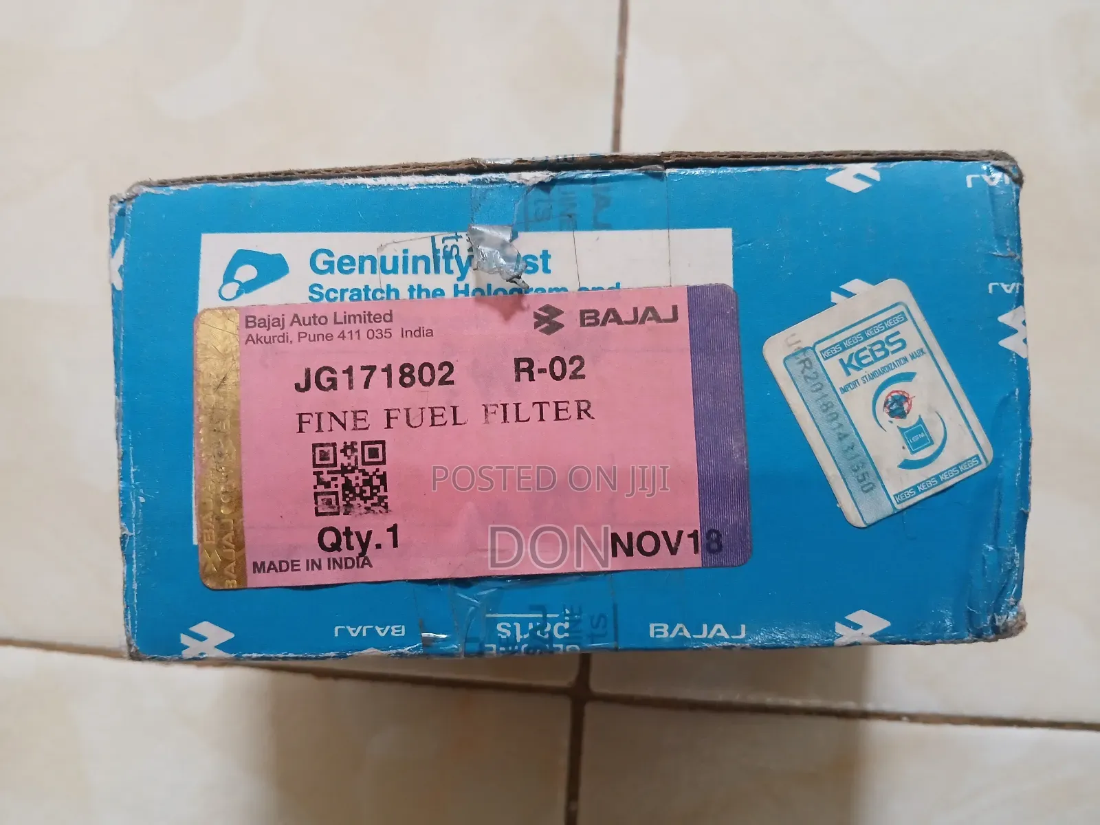 Bajaj Qute Fine Fuel Filter