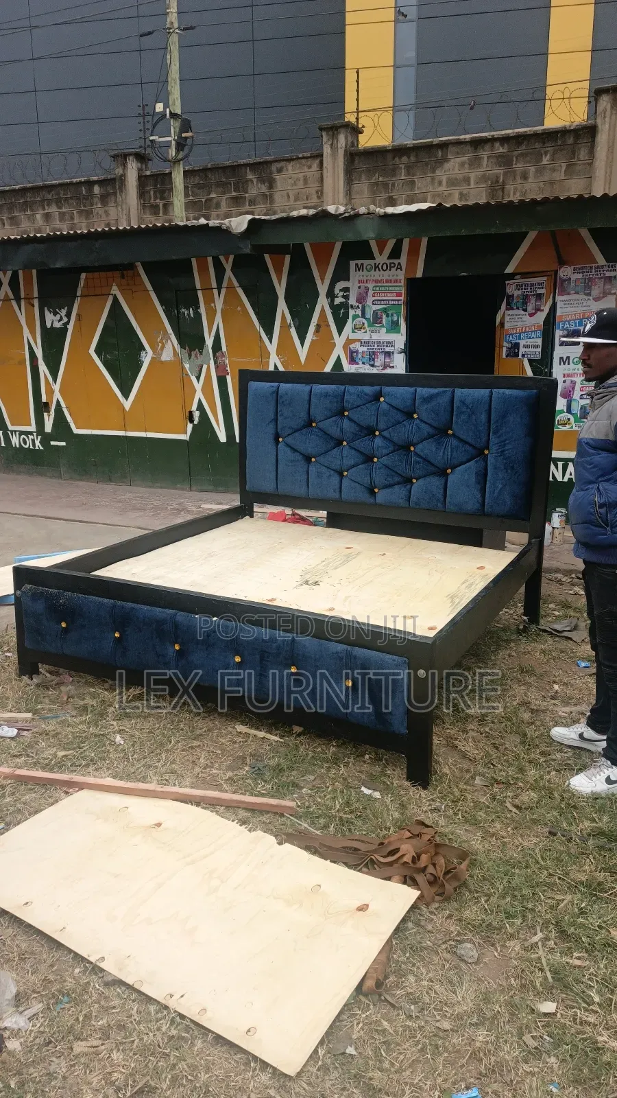 4*6 Chester Bed Blue