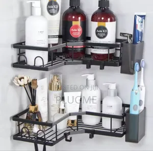 6 Pc Corner Shower Caddy Organizer Racks With Toothbrush Organizer