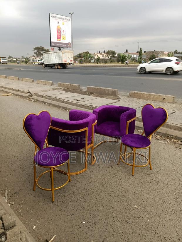 4 Manicure Purple Seats, for Technician and Clients