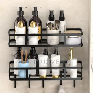 Rustproof Shower Corner Caddy Wall Mounted Adhesive Shower Organizer