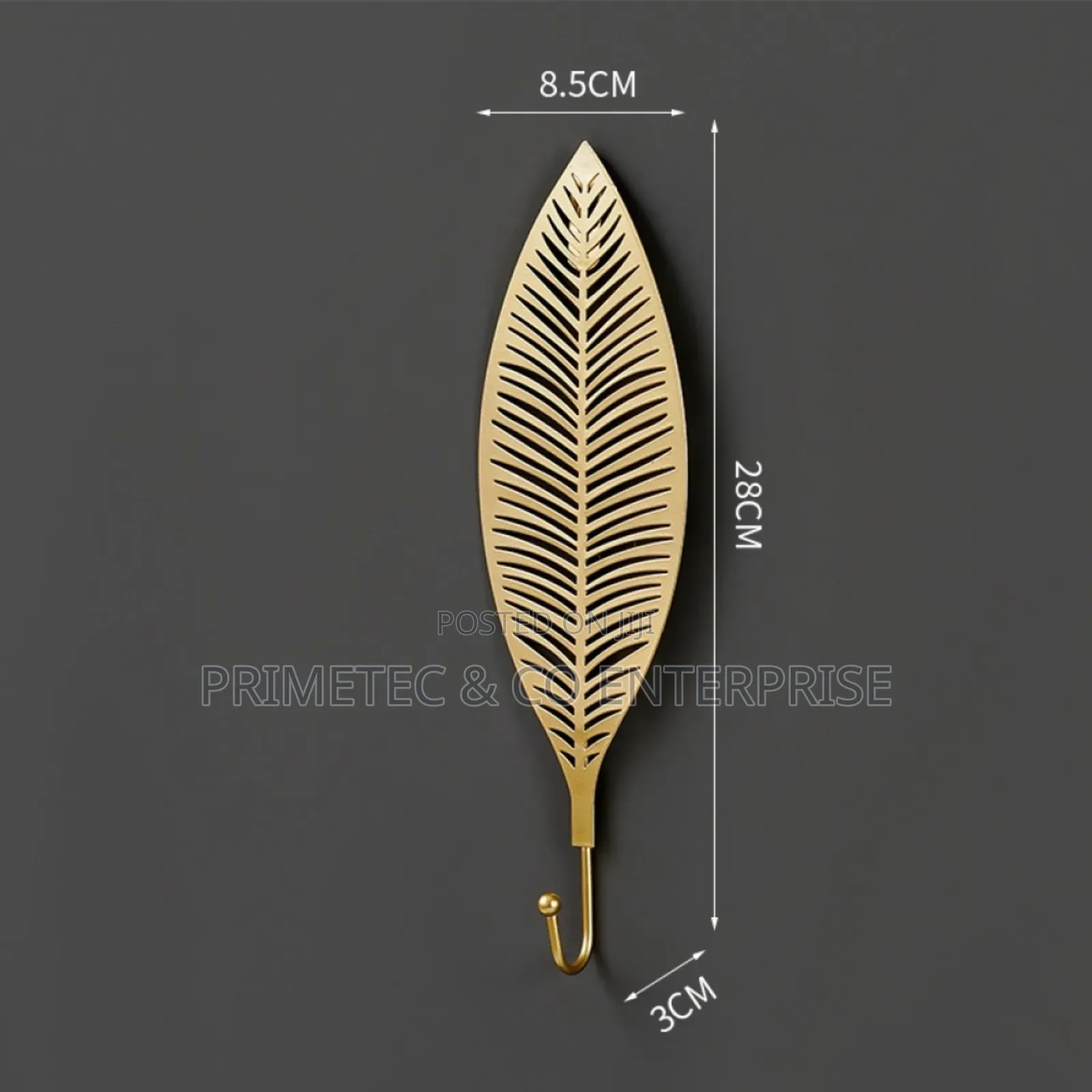 Wrought Iron Leaf Shape Multipurpose Hooks