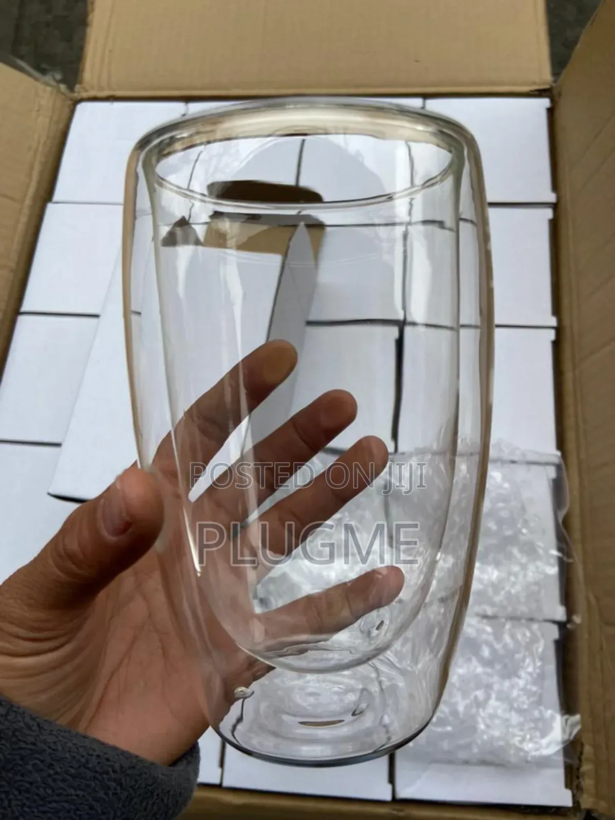 Double Glass Mug Cup Clear Tea Coffee