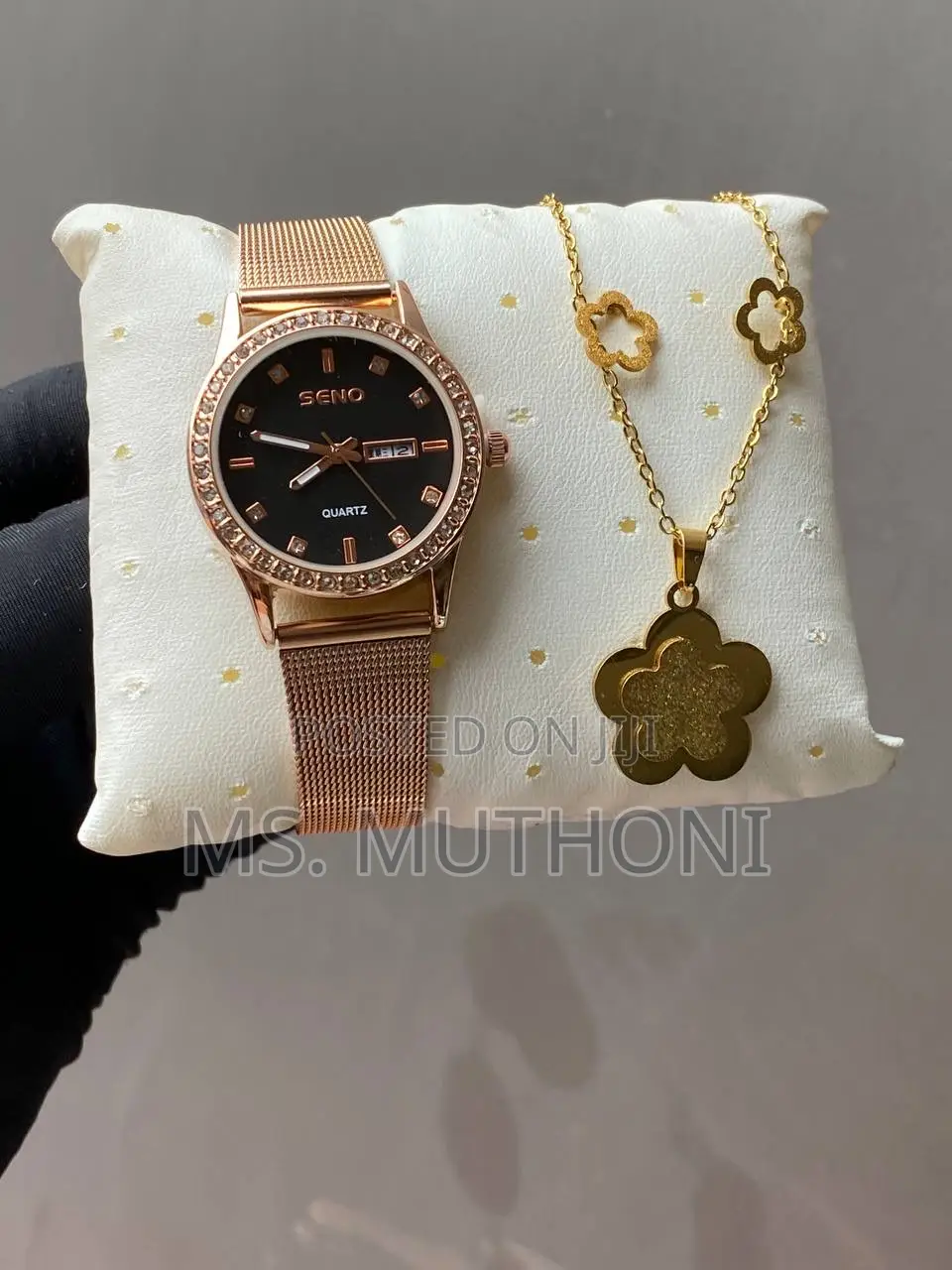 Ladies Watch X Earrings X Necklace Plus Gift Bag Card