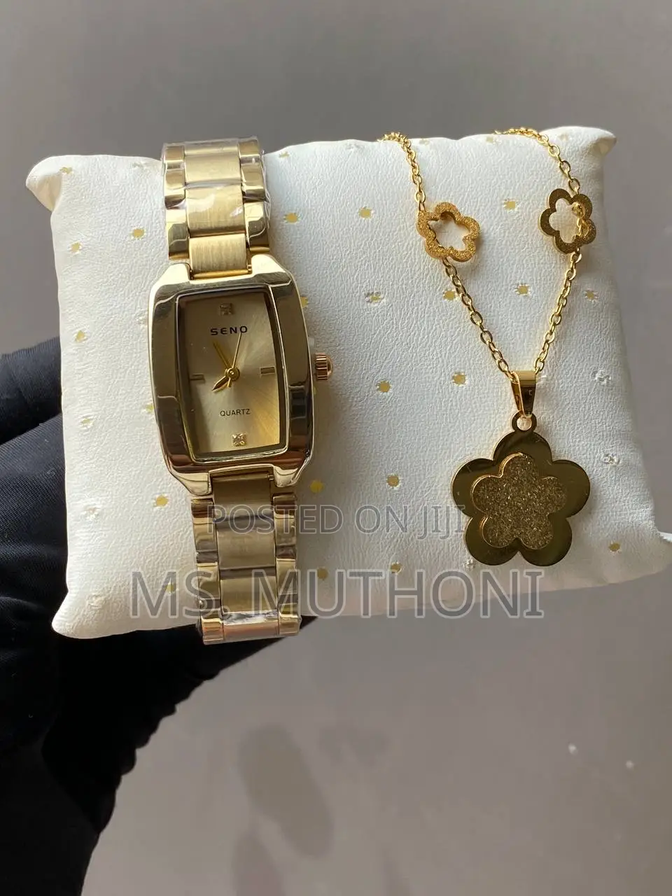 Ladies Watch X Earrings X Necklace Plus Gift Bag Card