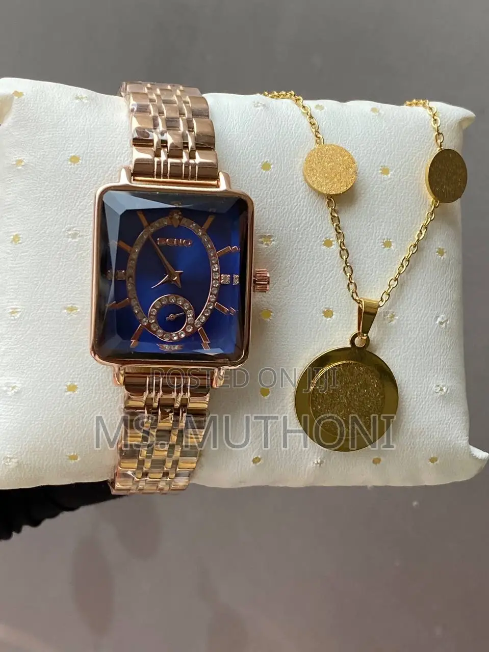 Ladies Watch X Earrings X Necklace Plus Gift Bag Card