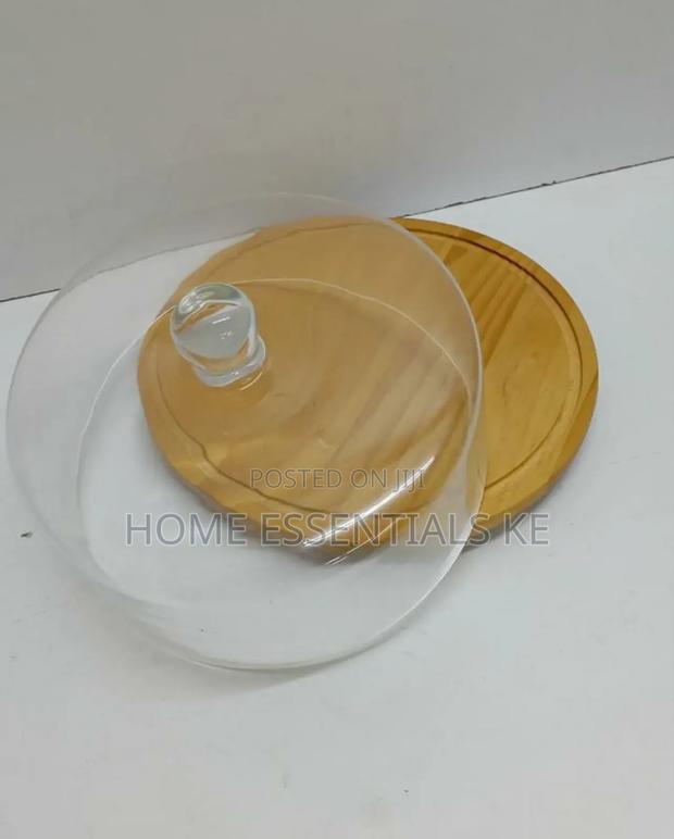 *Doom Shape Glass Cake Cover 28 Cm 26cm - thumbnail 2