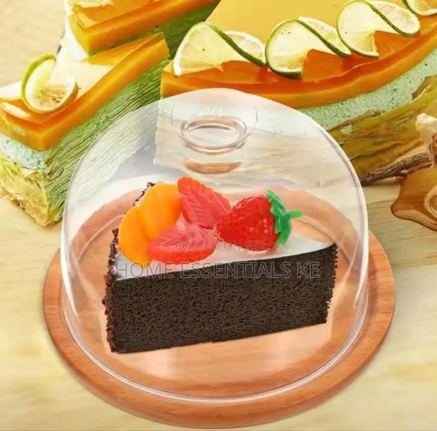 *Doom Shape Glass Cake Cover 28 Cm 26cm - thumbnail 3