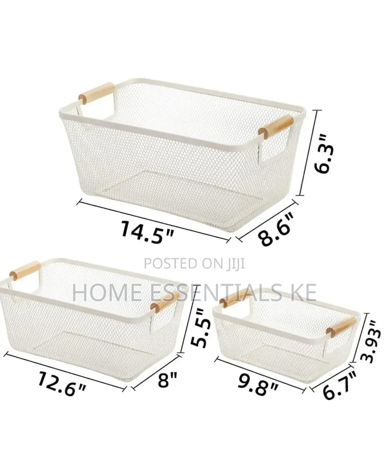 3pcs Storage Organizers/Fruit Storage Baskets