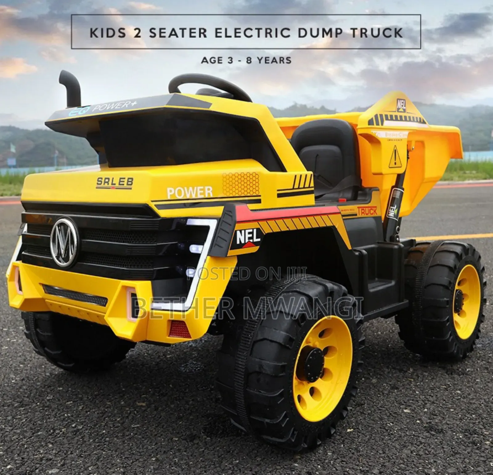 Kids 2 Seater Electric Dump Truck-ride On Car In Kenya