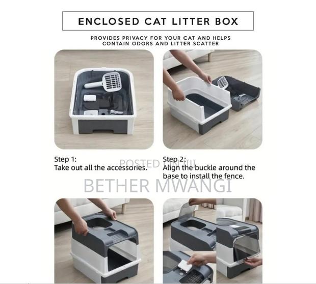 Enclosed Cat Litter Box in Kenya - thumbnail 7