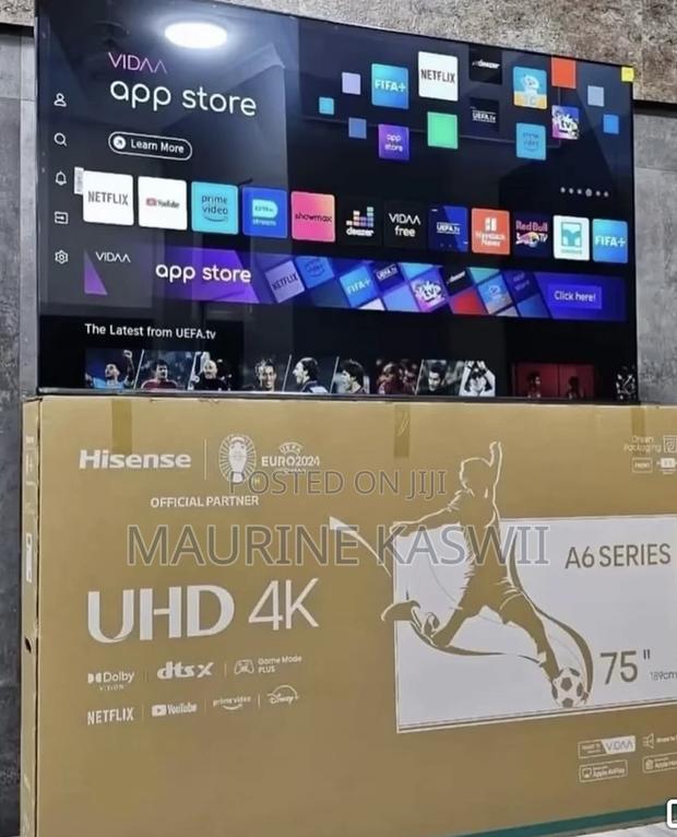 Hisense 75” Inch Smart Tv 75a6(New Model 2025 - thumbnail 2