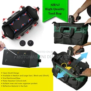 Toolbag Heavy Duty High Quality Open Mouth Oxford Tool Bag Airaj