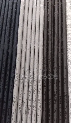 Brown,Black and Beige Curtains That Complete the Home Style