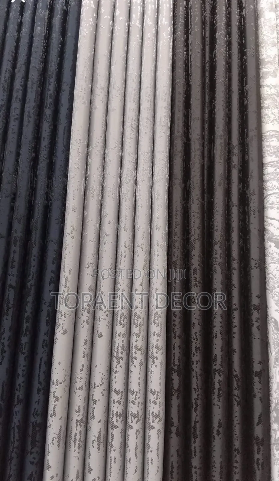 Brown,Black and Beige Curtains That Complete the Home Style