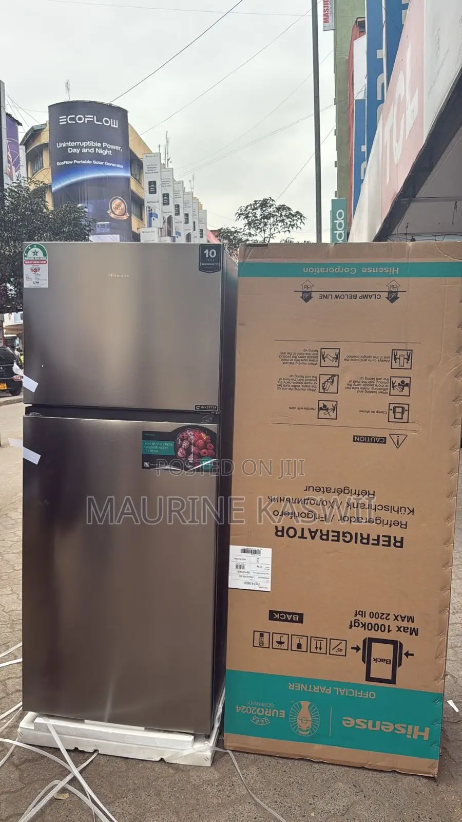 Hisense 418l No Frost Double Door Fridge