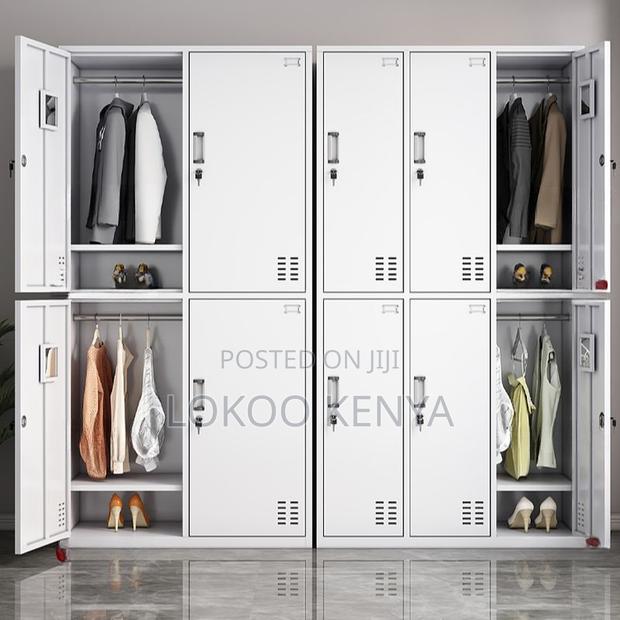 Office Cabinet: 9-Locker Whiter Steel Office Cabinet - thumbnail 5