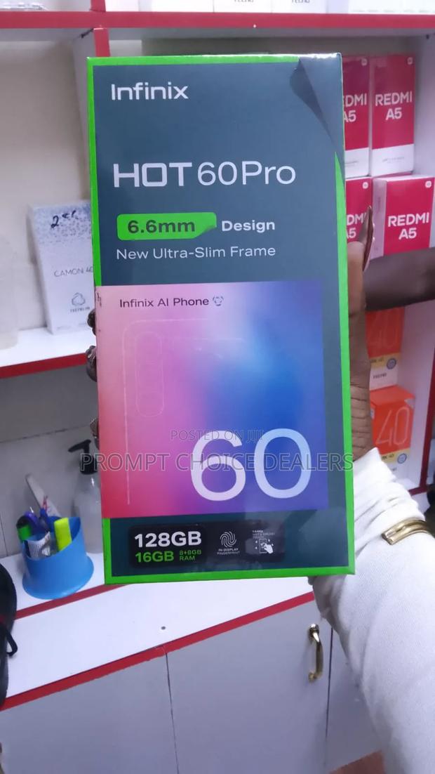New Infinix Hot 60 128 GB Black - thumbnail 3