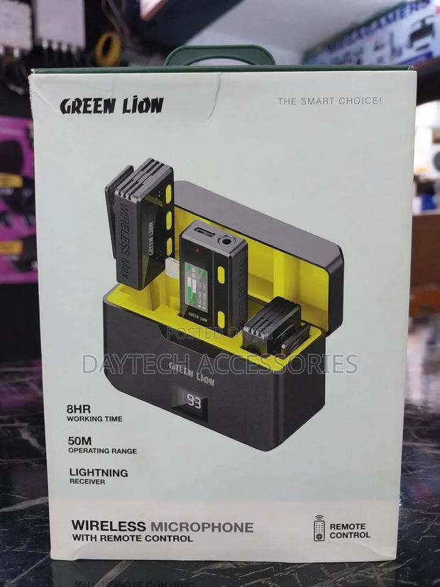 Green Lion 2-in-1 Wireless Microphone for iPhone Lightning