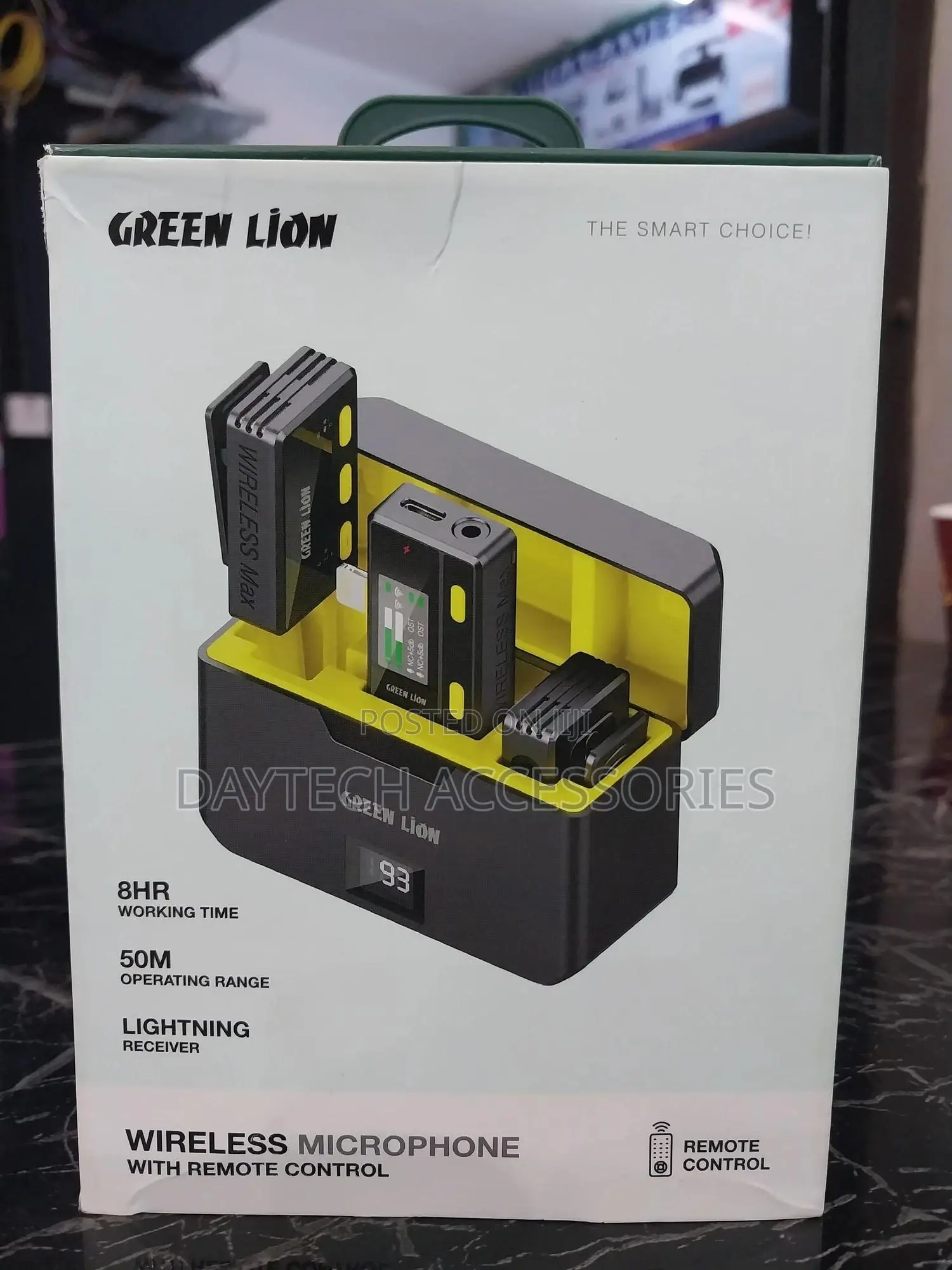 Green Lion 2-in-1 Wireless Microphone for iPhone Lightning
