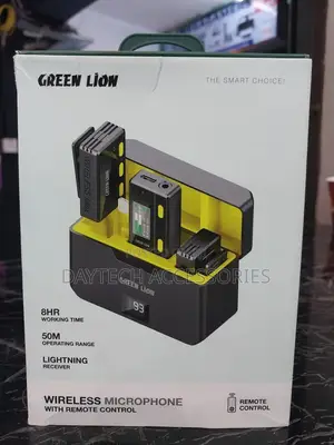 Green Lion 2-in-1 Wireless Microphone for iPhone Lightning