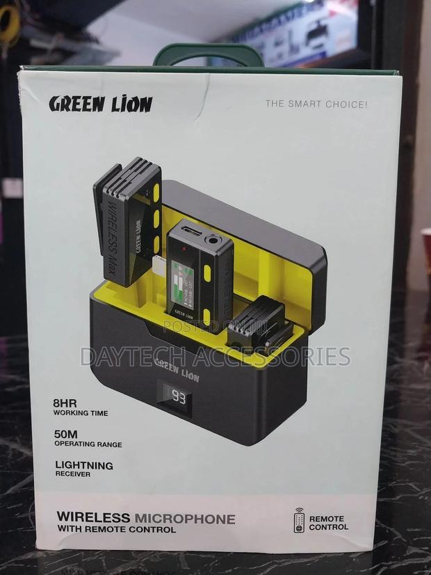 Green Lion 2-in-1 Wireless Microphone for iPhone Lightning - thumbnail 2