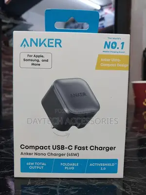 Anker Nano Charger (45w), a Compact Usb-C Fast Charger.