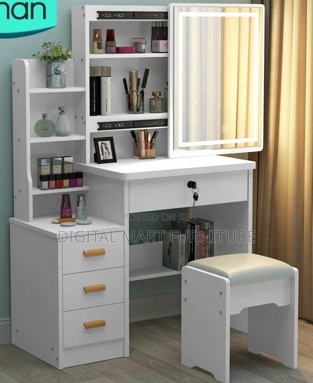 Dressing Table: White Vanity With Drawers