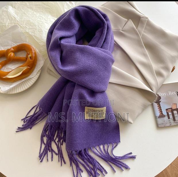 Plain Cashmere Scarves - thumbnail 3