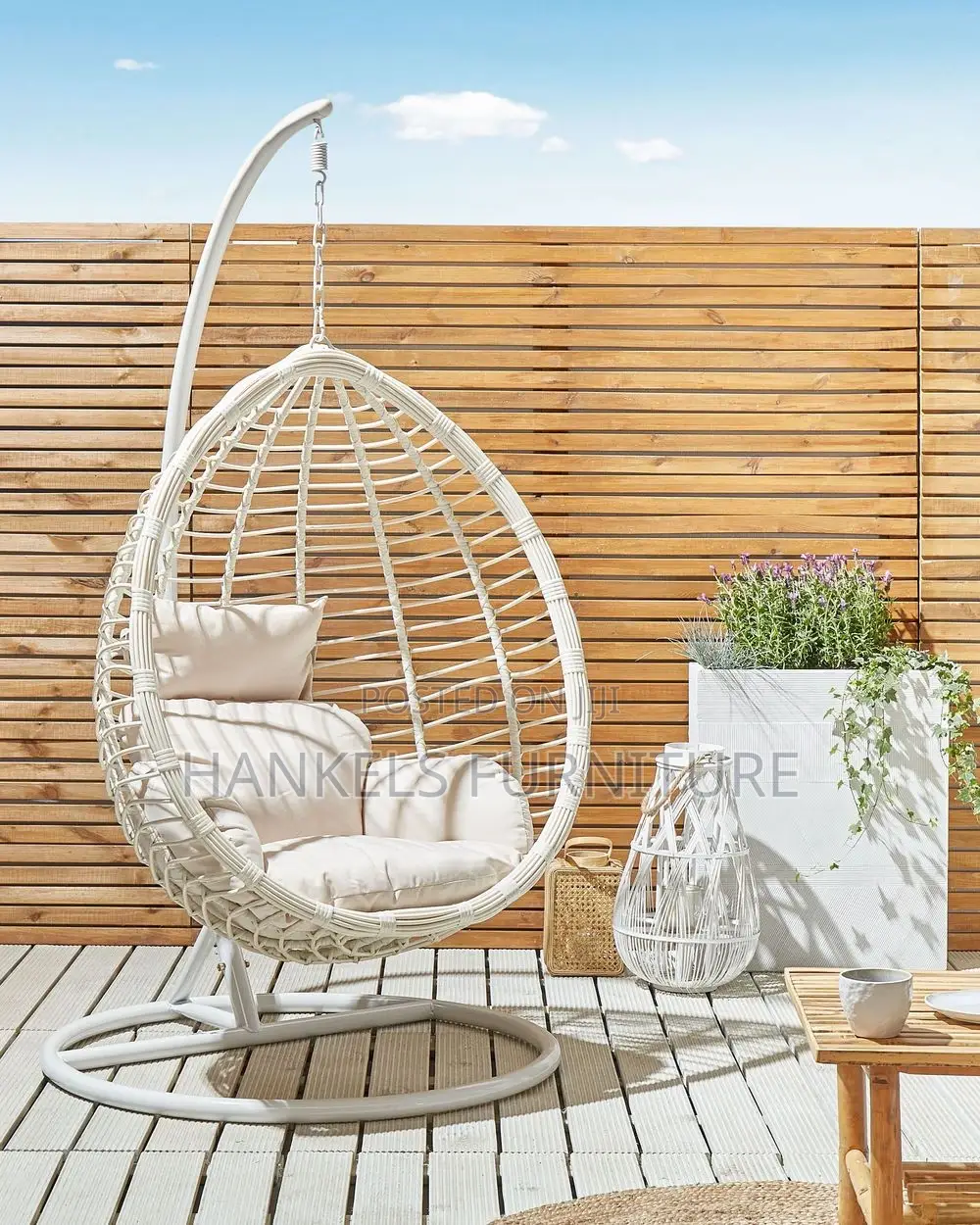 White Store Swing Chair