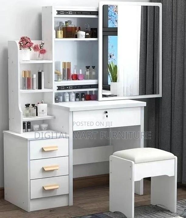 Dressing Table: White Make Up Counter Dressing Table - thumbnail 2