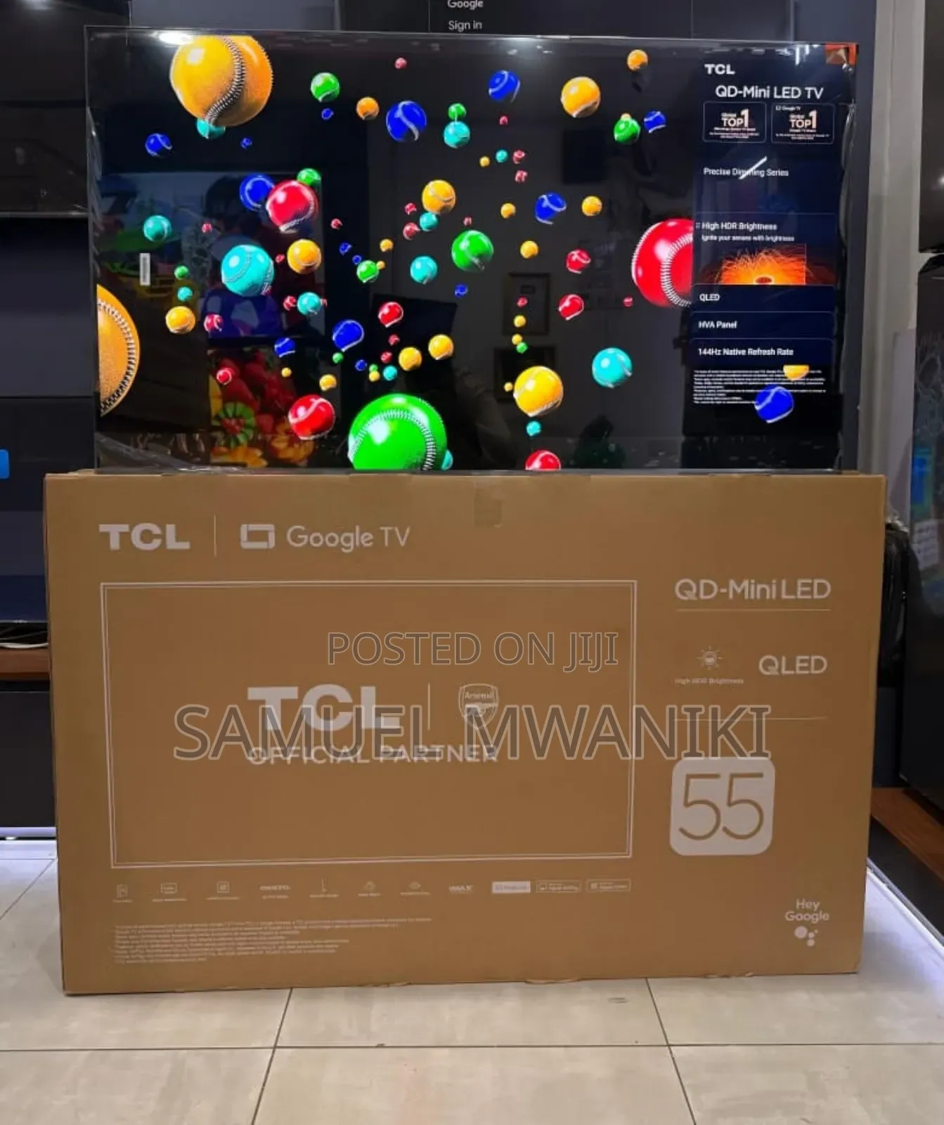 TCL 55" C6k Premium Qd-Miniled Tv Uhd Google Tv Latest Model