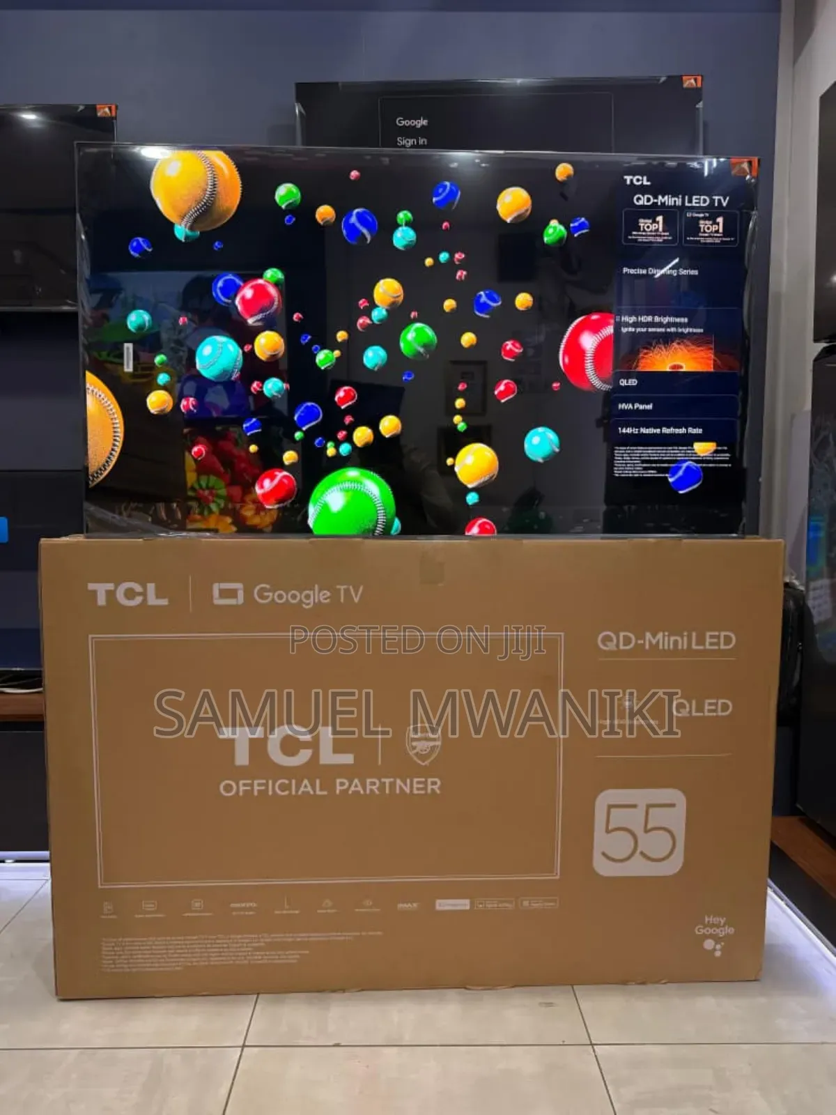 TCL 55" C6k Premium Qd-Miniled Tv Uhd Google Tv Latest Model