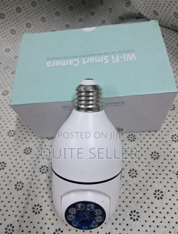 Night Vision PTZ Rotating Wireless Wi-Fi CCTV Bulb Security Camera