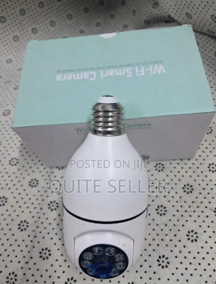 Night Vision PTZ Rotating Wireless Wi-Fi CCTV Bulb Security Camera