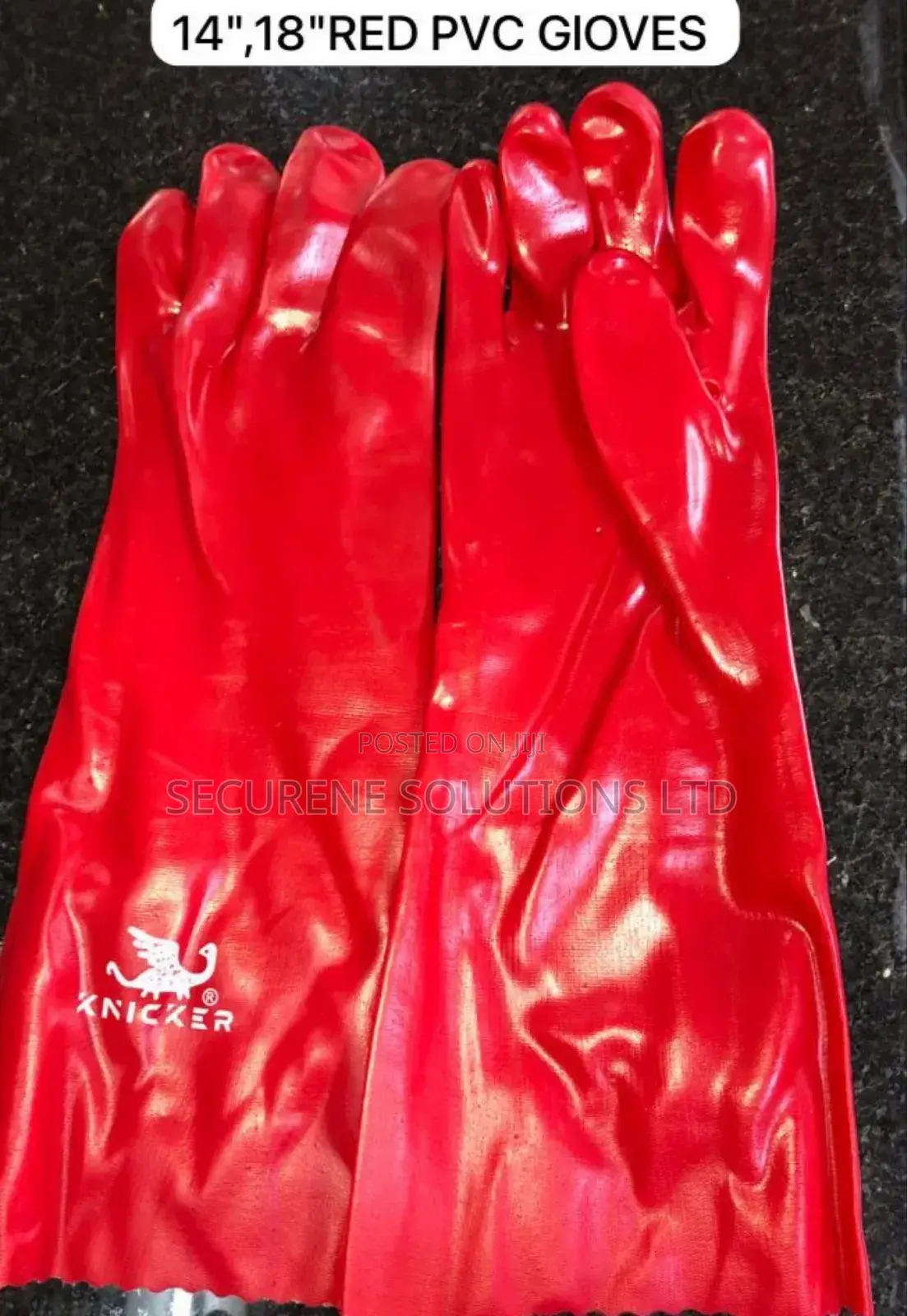 Knicker Pvc Gloves Size 14 And 18