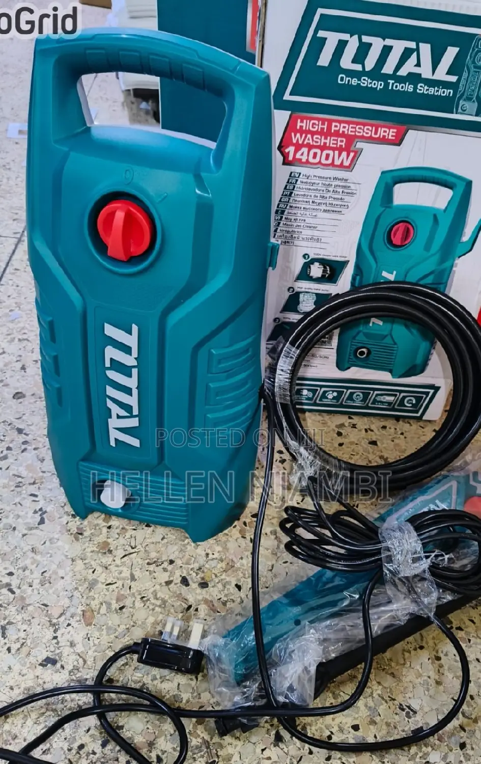 Total High Pressure Washer 1400w- 130bar Pressure