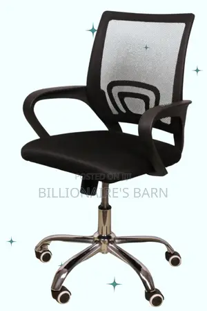 Office Chair; Space-Saving Design Secretarial Mesh Office Chair