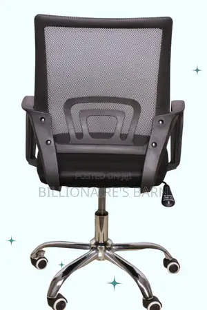 Office Chair; Space-Saving Design Secretarial Mesh Office Chair