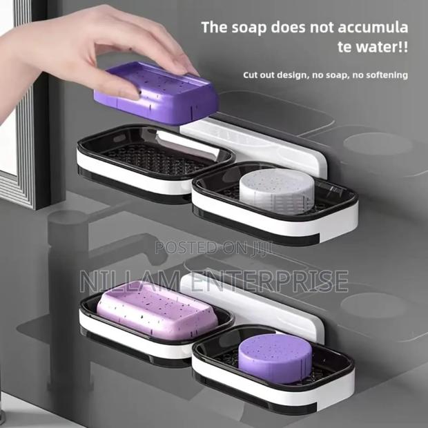 Double-Layer Wall-Mounted Soap Dish - main view
