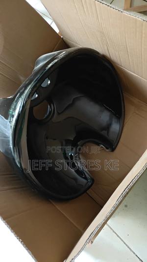 Black Ceramic Sink Bowl - main view