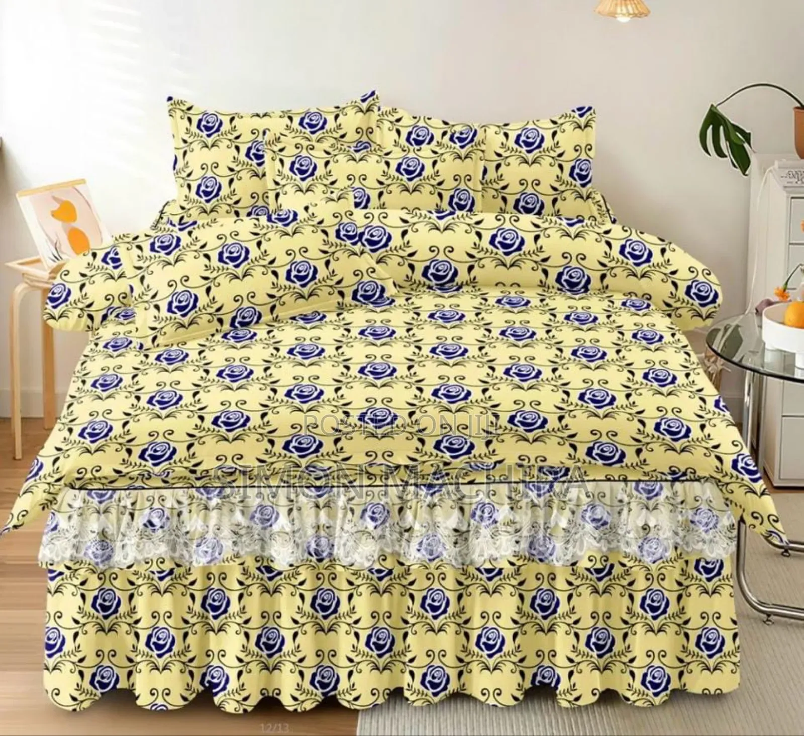 6pc Bedskirt With Bedsheets